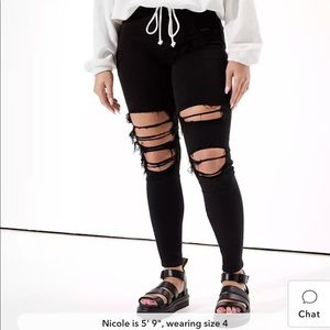 American Eagle Black Skinny Jeans